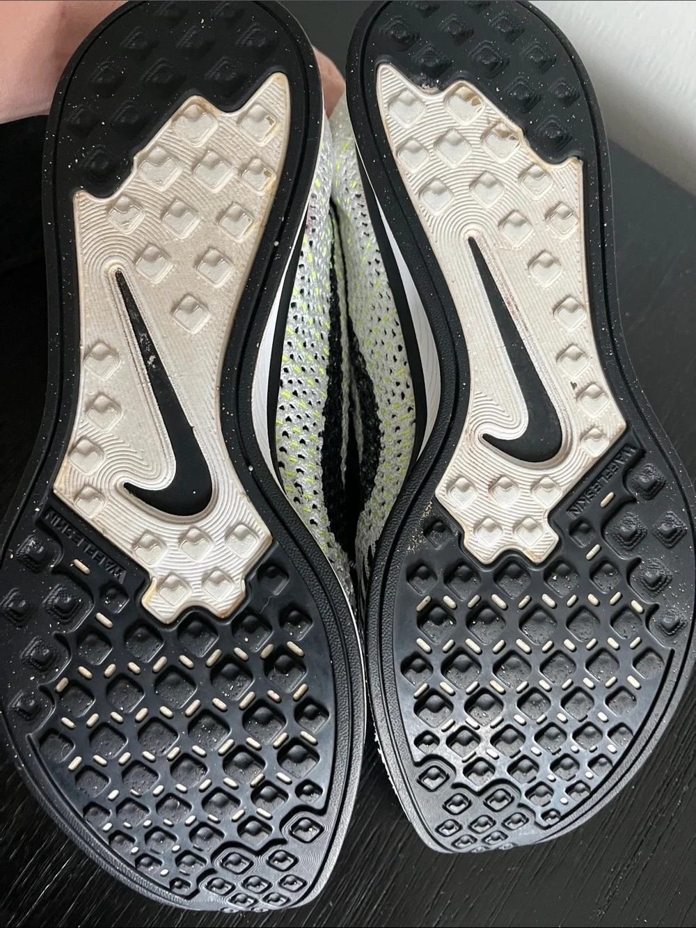 Nike Flyknit Sneakers - Black, White & Neon Green